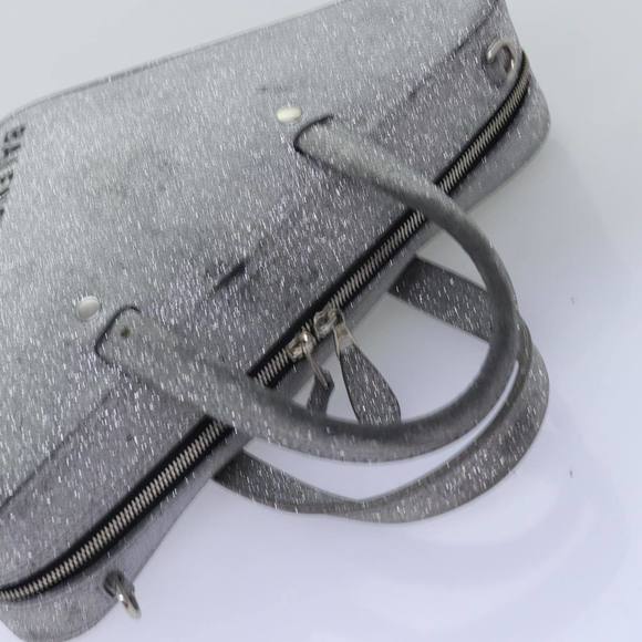 BALENCIAGA Triangle Duffle XS Hand Bag Leather 2way Silver 531048 Auth 74610 - Picture 6 of 16